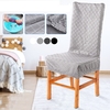 Housse de chaise de couleur unie Spandex housses élastiques extensibles housses de chaise anti-poussière pour banquet de