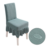 Housse de chaise étanche Force élastique couleur unie chaise coussin salle à manger pour cuisine mariage Banquet hôtel s