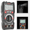 HT113C multimètre numérique portable professionnel LCD avec lampe de poche compteur de tension ca / cc ampèremètre ohmmè