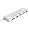 Hub ultra mince à 4 ports USB3.0 avec un port de charge rapide USB de 2, 4 A