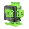 Huepar 904DG 16 lignes 4D Cross Line Laser Level Ligne de faisceau vert avec télécommande pour carrelage Multifonction