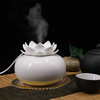 Humidificateur dair en céramique Lotus Diffuseur Diffuseur de parfum Aroma Humidificateur alimenté par USB