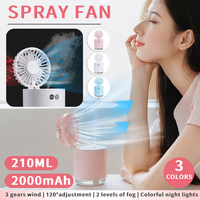 Humidification multifonctionnelle de pulvérisation de bureau de refroidisseur de ventilateur rechargeable USB 2000mAh mi