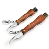 HUOHOU Mini champignon pliant EDC couteau manche en palissandre chasse en plein air survie multifonction couteau pliant