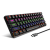 HXSJ L800 Clavier Mécanique 61 Touches Triple Mode Sans Fil Bluetooth 5.0 2.4GHz Type-C Filaire Bleu Commutateur RVB Rét