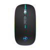HXSJ M103FGS Souris Multi-Mode 2.4GHz Sans Fil Bluetooth5.1 Réglable 800-1600DPI Bouton Silencieux Arc-en-ciel LED Respi