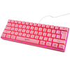 HXSJ V700 Clavier Filaire 61 Touches USB Filaire RVB Clavier de Jeu Rétroéclairé pour les Joueurs de Bureau