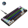 HXSJ V800 68 touches clavier mécanique Type-C filaire bleu/rouge interrupteur noir et gris Keycaps Colorful LED clavier