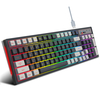 HXSJ L900 2.4G Clavier sans Fil 96 Touches abdos Touches dInjection Double Couleur RVB Rétroéclairé Clavier Recharg