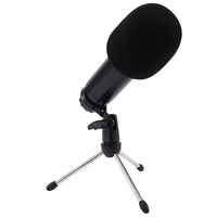 HZM & C BM-750USB Microphone filaire à condensateur USB professionnel universel HD à diffusion en direct avec support de