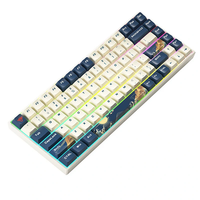 iBlancod K84 84 Keys Tri-mode Mechanical Gaming Keyboard Hot Swappable PBT Five-sided Sublimation KDA Profile Gateron Si