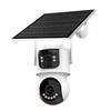ICSEE Solar 4MP 6X Zoom WiFi IP Camera AOV Mode HD Surveillance 24/7 Recording Wireless 2MP+2MP Dual Lens Security Solar