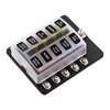 iMars ™ Boîte à fusibles 10 voies 12V 32V Circuit Standard Blade Block Car Kit Car Caravan