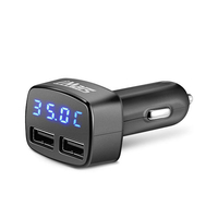 IMars ™ iM-C2 Adaptateur de Chargeur de Voiture Double USB 4 en 1 5V Chargeur de Voiture Bullet 3.1A pour Téléphone Port