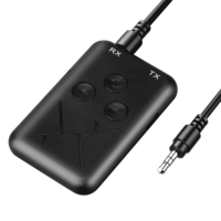 iMars adaptateur récepteur sans fil Bluetooth émetteur 2-en-1 3.5mm AUX Jack pour voiture audio casque Home TV