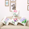 Imitation soie housse de coussin feuille verte fleurs taille taie doreiller maison voiture canapé décor