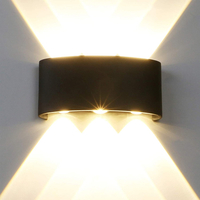 Imperméable à leau 2-8W LED Applique Murale Up Down Éclairage Applique Lampe Intérieur Extérieur IP65