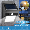 Imperméable à leau LED énergie solaire PIR capteur de mouvement applique murale lampe de jardin extérieur LED