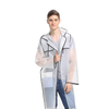 Imperméable environnemental de couple de mode EVA Imperméable imperméable de voyage extérieur transparent