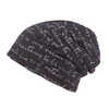 Impression de lettres pour hommes Bonnet en coton Bonnet décontracté Doux Automne Hiver Chapeau en tricot chaud