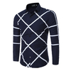 Impression Géométrique Hommes Chemises Casual Lapin Manches Longues