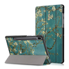 Impression Tri-Fold Tablet Case pour Samsung Tab S6 10.5 - fleur dabricot