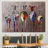 Impressions sur toile multicolores sans cadre Peintures Home Decor Wall Art Picture