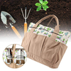 Imprimé Cactus Motif 8 Poches Jardinage Kits Outils Organisation Sacs Toile De Stockage De Tissu Sacs De Transport pour