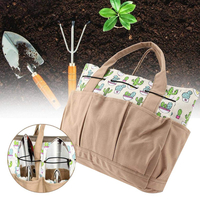 Imprimé Cactus Motif 8 Poches Jardinage Kits Outils Organisation Sacs Toile De Stockage De Tissu Sacs De Transport pour
