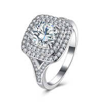 Inalis zircon platine anniversaire cadeau bagues de mariage