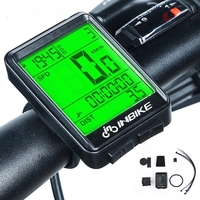 INBIKE ordinateur de vélo rétro-éclairage sans fil étanche vtt vélo odomètre chronomètre compteur de vitesse montre LED