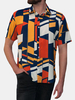INCERUN Couple Impression Géométrique À Manches Courtes Fit Tops Casual Shirts