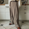 INCERUN High Fashion Sense Men Casual Pants Fold Design Solid Color Business Trousers for Men Large Size S-5XL