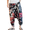INCERUN Hommes Impression Ethnique Lâche Casual Harem Pantalon Coton Pantalon Grande Taille