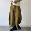 INCERUN Men Casual Loose Fit Pants with Pockets Solid Color Comfortable Wide Leg Seven-point Trousers for Spring Fall S-
