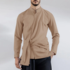 INCERUN Men Fashion Design Long Sleeve Shirt Button Up Comfy Casual Shirt for Mens Plus Size,  Spring Fall