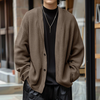 INCERUN Men Simple Textured Cardigan Sweater Comfortable Loose Fit Botton Front Lapel Thick Sweater Cardigan for Men Fal
