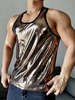 INCERUN Men Tank Top Thin Strap Sleeveless Tank Top Fashion Colorful Male Vest Summer Daily Casual Mens Top S-5XL