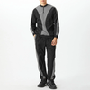 INCERUN Mens Athletic Color-Block Patchwork Two Pieces Outfit Fashion Sports Two-piece Suits Top Pant Casual Set