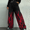 INCERUN Mens Casual Print Color Block Pant Zipper Button Casual Loose Fit Long Pants with Pockets for Men S-5XL