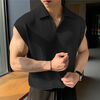 INCERUN Mens Lapel Tank Top Fashion-forward Casual Men