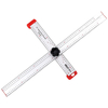 Instrument de mesure de niveau Vertical Horizontal réglable multifonction 60 / 120cm Type T outils de marquage de règle