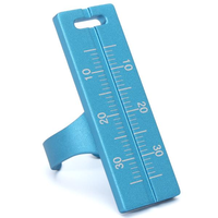 Instrument de mesure de règle danneau doutil de mesure de règle de doigt de Plamer dalliage dalumini
