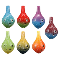 Instrument de musique de Style bouteille de ton Ocarina AltoC en céramique à 6 trous avec score de musique de lanière p