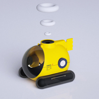 Interface de type c de jouet de décompression dhumidificateur de jet de fumée antidérapant pour le bureau de voitur