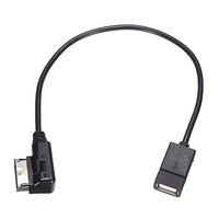 Interface USB femelle aux médias audio câble adaptateur pour mercedes benz