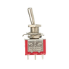 Interrupteur à bascule miniature rouge DPDT On-Off-On 6 broches 3 Position 5A 120Vac / 2A 250Vac