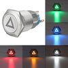 Interrupteur à bouton-poussoir 19 mm 12 V IP65 Dome Lumière LED Interrupteurs marche/arrêt