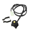 Interrupteur à point noir rouge dallumage de 22 mm pour moto ATV SUV