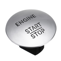 Interrupteur dallumage à bouton-poussoir de démarrage du moteur sans clé à une clé Argent / Rouge pour Mercedes-Ben